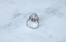 Bague 53 Bague Art Déco ovale en platine et or blanc, diamants 2,10 ct 58 Facettes