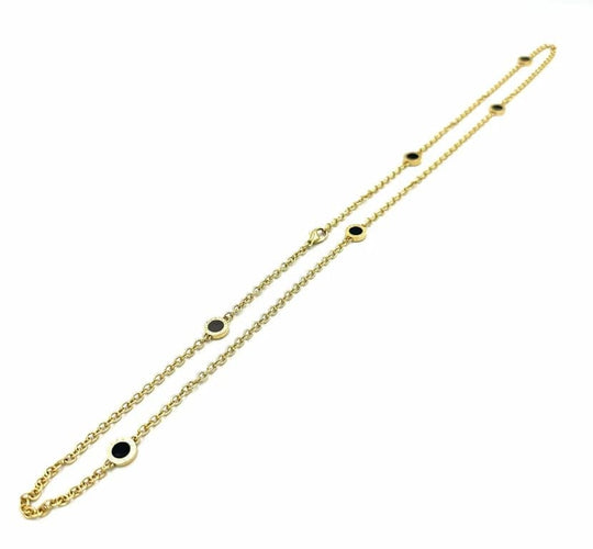 Collier BVLGARI BVLGARI - Sautoir en or jaune 18K et onyx 58 Facettes