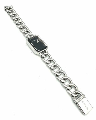 Montre Chanel Première - Montre en acier à bracelet gourmette 58 Facettes