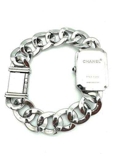 Montre Chanel Première - Montre en acier à bracelet gourmette 58 Facettes