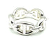 Bague 51 Hermès Chaîne d’ancre enchaînée - Bague en argent 925 58 Facettes