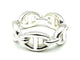 Bague 51 Hermès Chaîne d’ancre enchaînée - Bague en argent 925 58 Facettes
