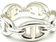 Bague 51 Hermès Chaîne d’ancre enchaînée - Bague en argent 925 58 Facettes