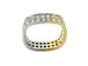 Bague 53 Bague vintage bicolore en or 18 carats et diamants 1,70 ct 58 Facettes