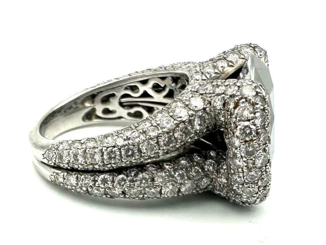 Bague 52 Chopard Joaillerie - Bague en or blanc 18K, diamants et chrome 58 Facettes