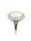 Bague Bague vintage en or blanc 18K avec opale et diamants 58 Facettes