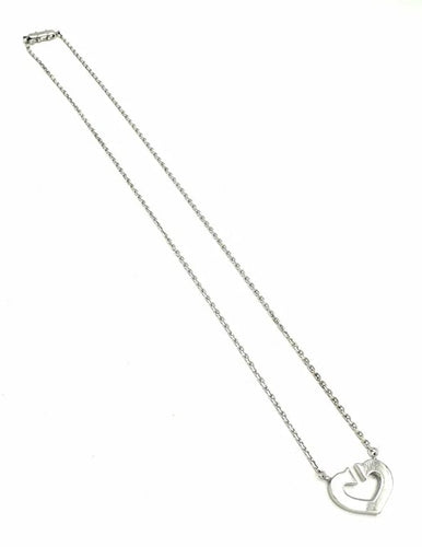 Collier Cartier Cœur et symbole - Collier en or blanc 18K 58 Facettes