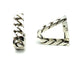Boutons de manchette Hermès - Boutons de manchette vintage en argent 800 58 Facettes