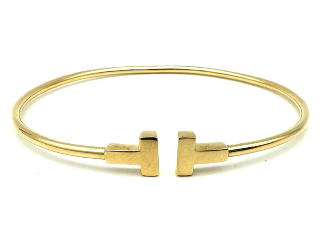 Bracelet Tiffany & Co. Tiffany T - Bracelet Wire en or jaune 18K 58 Facettes