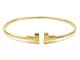 Bracelet Tiffany & Co. Tiffany T - Bracelet Wire en or jaune 18K 58 Facettes