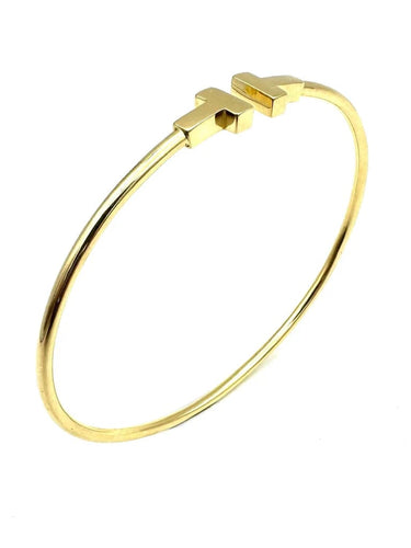 Bracelet Tiffany & Co. Tiffany T - Bracelet Wire en or jaune 18K 58 Facettes
