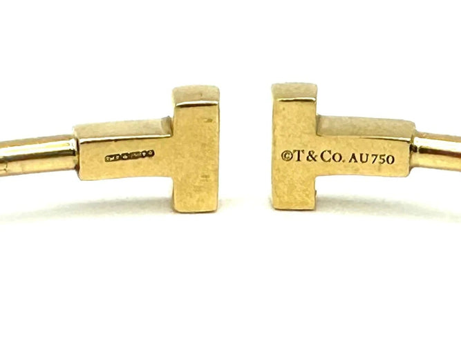 Bracelet Tiffany & Co. Tiffany T - Bracelet Wire en or jaune 18K 58 Facettes