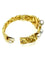 Bracelet Gilbert Albert - Bracelet rigide en or jaune 18K et perles 58 Facettes