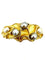 Bracelet Gilbert Albert - Bracelet rigide en or jaune 18K et perles 58 Facettes