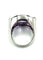Bague 58 Bague en or blanc 18K avec améthyste, saphirs et diamants 58 Facettes