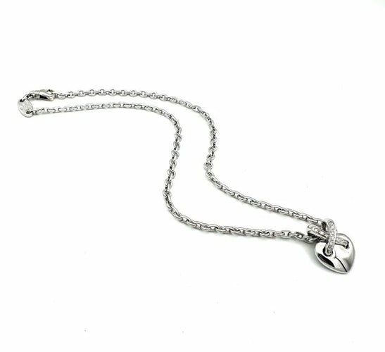 Collier Chaumet Liens - Collier petit modèle en or blanc 18K et diamants 58 Facettes