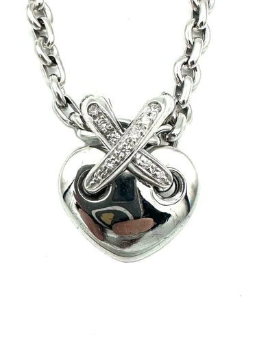 Collier Chaumet Liens - Collier petit modèle en or blanc 18K et diamants 58 Facettes
