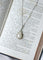 Collier Collier Art déco pendentif goutte en platine, or jaune 18k, perle mabé et diamants 58 Facettes