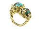 Bague 53 Gilbert Albert Multi-billes - Bague toi et moi en or jaune 18K 58 Facettes