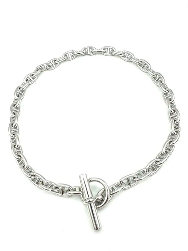 Collier Hermès Chaîne d’ancre - Collier PM vintage en argent 800 58 Facettes
