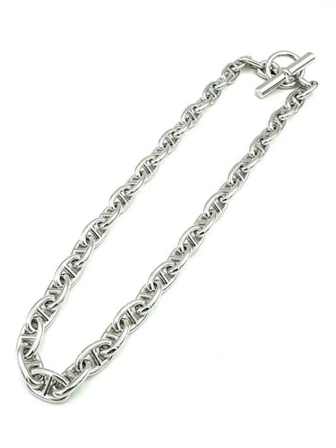 Collier Hermès Chaîne d’ancre - Collier PM vintage en argent 800 58 Facettes
