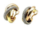 Boucles d'oreilles Cartier Trinity - Boucles d’oreilles en 3 ors 18K et diamants 58 Facettes
