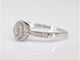 Bague 54 Bague d’entourage en or blanc 14 carats avec diamant 58 Facettes 2004