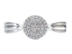 Bague 54 Bague entourage en or blanc 14 carats avec diamants 58 Facettes 2001
