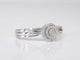 Bague 54 Bague entourage en or blanc 14 carats avec diamants 58 Facettes 2001