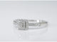 Bague 54 Bague entourage en or blanc 14 carats avec diamants 58 Facettes 2007