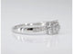 Bague 54 Bague entourage en or blanc 14 carats avec diamants 58 Facettes 2007
