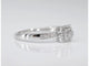 Bague 54 Bague entourage en or blanc 14 carats avec diamants 58 Facettes 2007