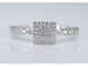 Bague 54 Bague entourage en or blanc 14 carats avec diamants 58 Facettes 2007