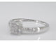 Bague 54 Bague entourage en or blanc 14 carats avec diamants 58 Facettes 2007
