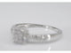 Bague 54 Bague entourage en or blanc 14 carats avec diamants 58 Facettes 2007