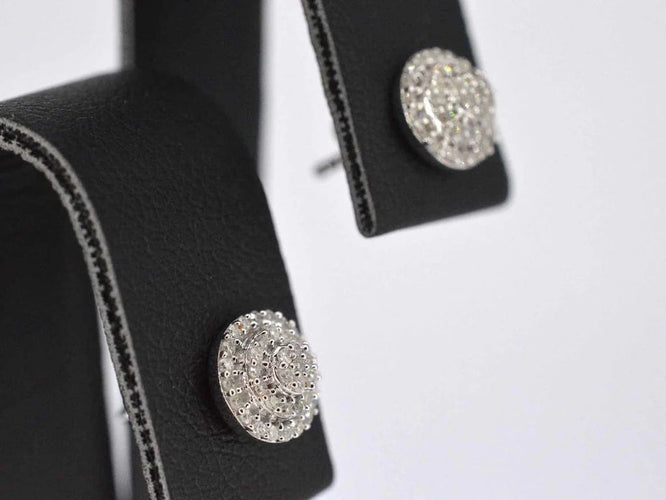 Boucles d'oreilles Boucles d'oreilles pendantes en or blanc 14 carats avec diamants 58 Facettes 2025
