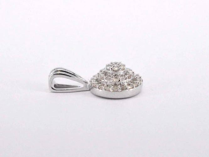 Pendentif Pendentif en or blanc 14 carats avec diamant naturel 58 Facettes 2026