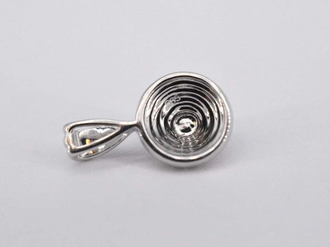 Pendentif Pendentif en or blanc 14 carats avec diamant naturel 58 Facettes 2026