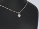 Pendentif Pendentif cœur en or blanc 14 carats avec diamants 58 Facettes 2078