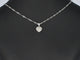 Pendentif Pendentif cœur en or blanc 14 carats avec diamants 58 Facettes 2078