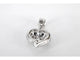 Pendentif Pendentif cœur en or blanc et diamants 58 Facettes 2078