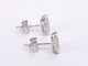 Boucles d'oreilles Boucles d'oreilles en or blanc 14 carats avec diamants taille brillant 58 Facettes 2075