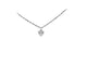 Pendentif Pendentif cœur en or blanc 14 carats avec diamants 58 Facettes 2082
