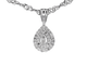 Pendentif Pendentif goutte en or blanc 14 carats avec diamant 58 Facettes 2077