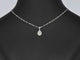 Pendentif Pendentif goutte en or blanc 14 carats avec diamant 58 Facettes 2077