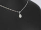 Pendentif Pendentif goutte en or blanc 14 carats avec diamant 58 Facettes 2077