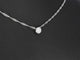 Pendentif Pendentif en or blanc 14 carats avec diamant taille brillant 58 Facettes 2089
