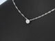 Pendentif Pendentif en or blanc 14 carats avec diamant taille brillant 58 Facettes 2089