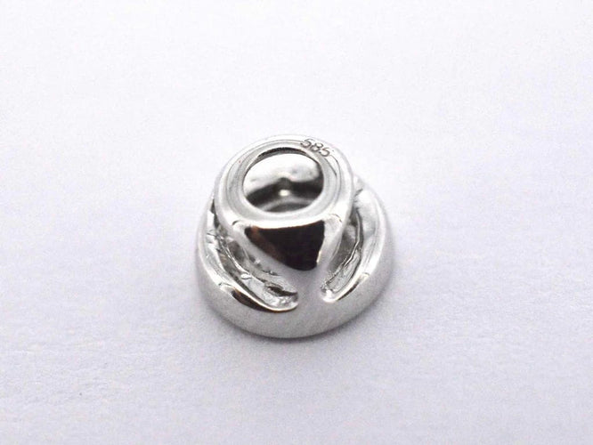 Pendentif Pendentif en or blanc 14 carats avec diamant taille brillant 58 Facettes 2089