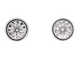 Boucles d'oreilles Boucles d’oreilles en or blanc 14 carats avec diamant taille brillant 58 Facettes 2090